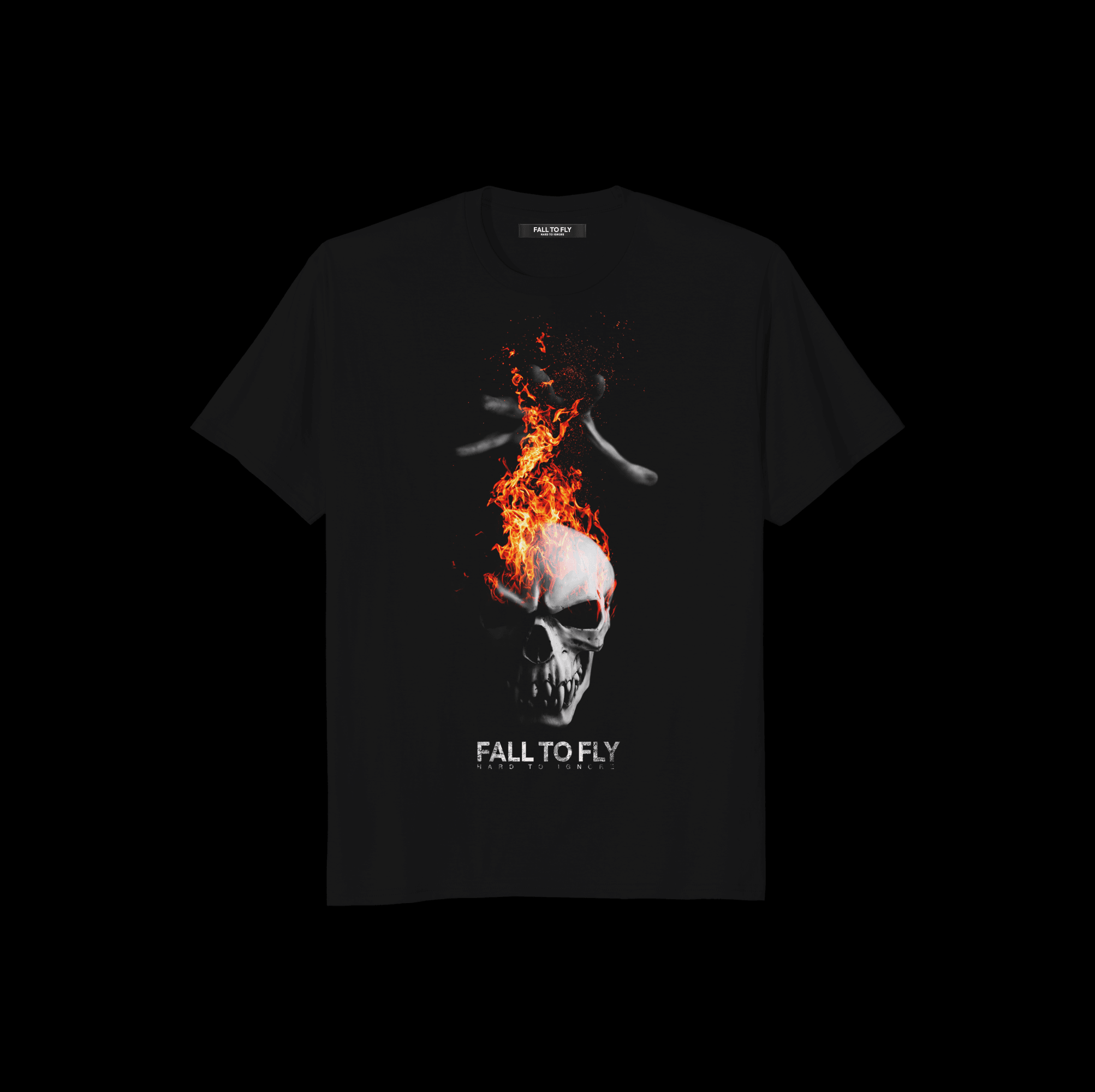 Fall To Fly Fired Skull T-shirt - Fall To Fly